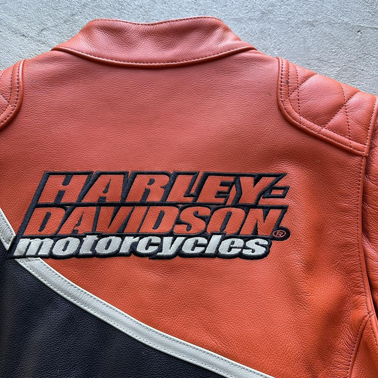 Vintage Harley Davidson Leather Motorcycle Jacket - L