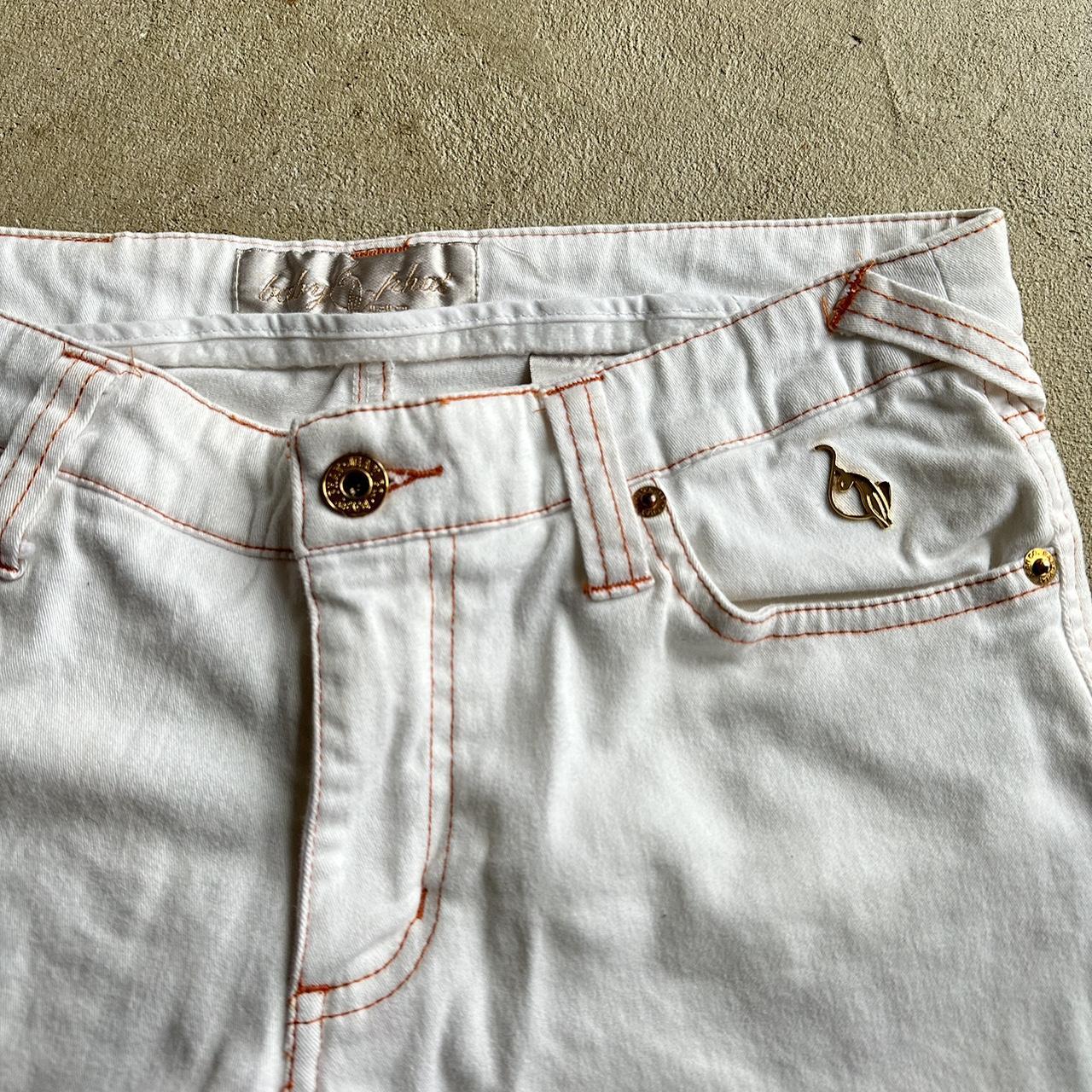 Vintage Y2K Baby Phat White Denim Shorts