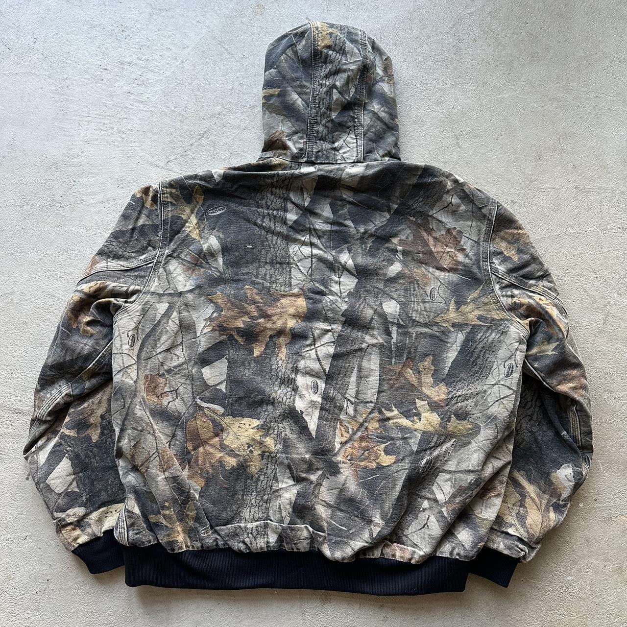 Vintage Carhartt Camo Hooded Jacket - XL