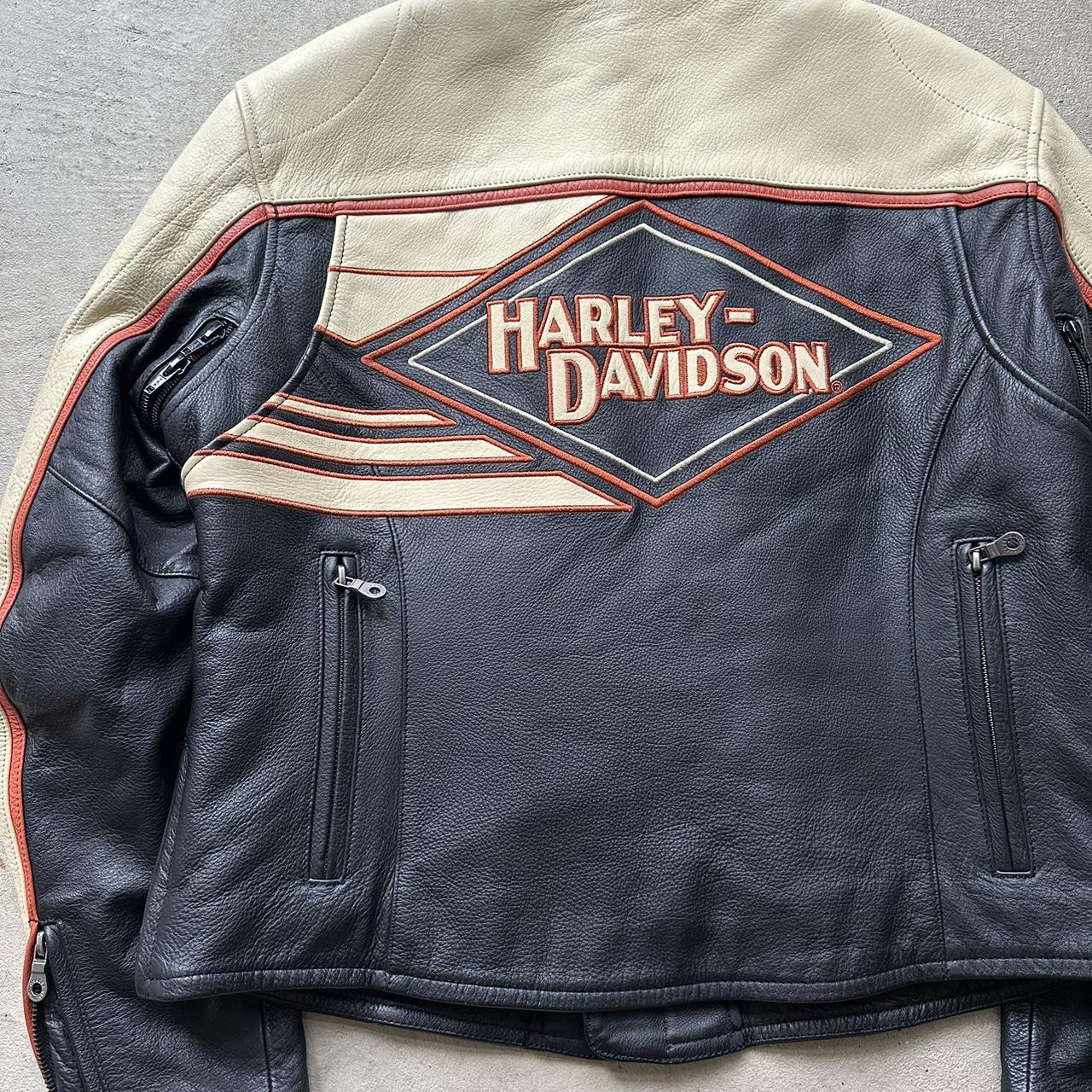 Vintage Harley Davidson Leather Motorcycle Jacket - Women's L