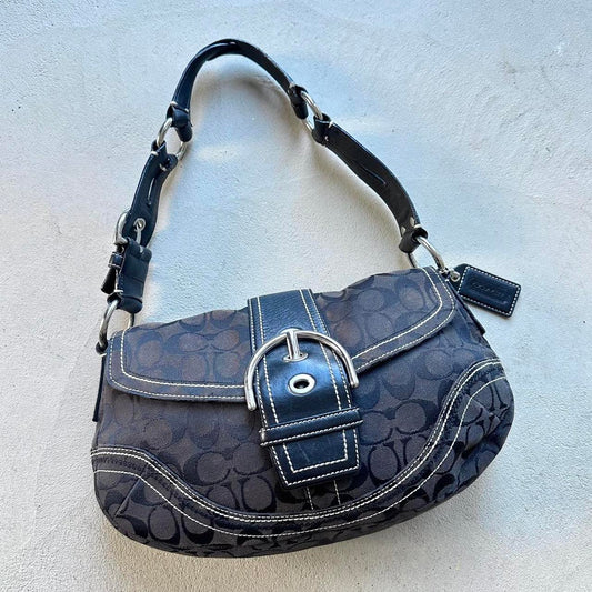 Vintage Y2K Coach Black Soho Shoulder Bag