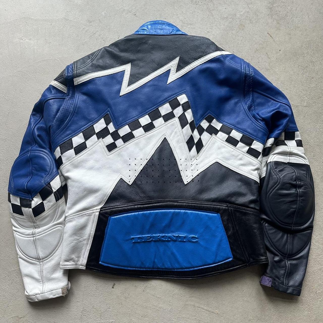 Vintage Teknic Leather Motorcycle Jacket