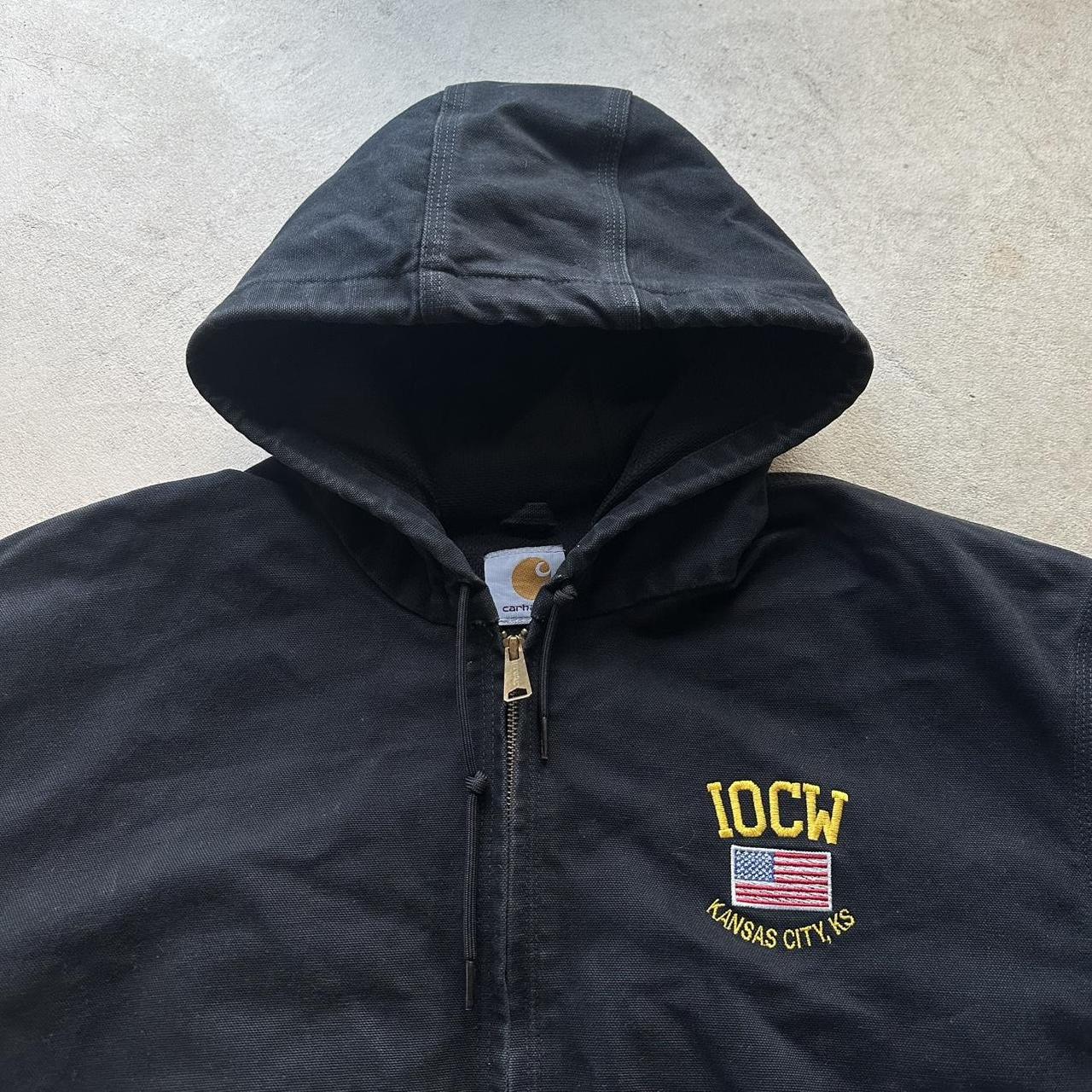 Vintage Carhartt Black Hooded Jacket - XL