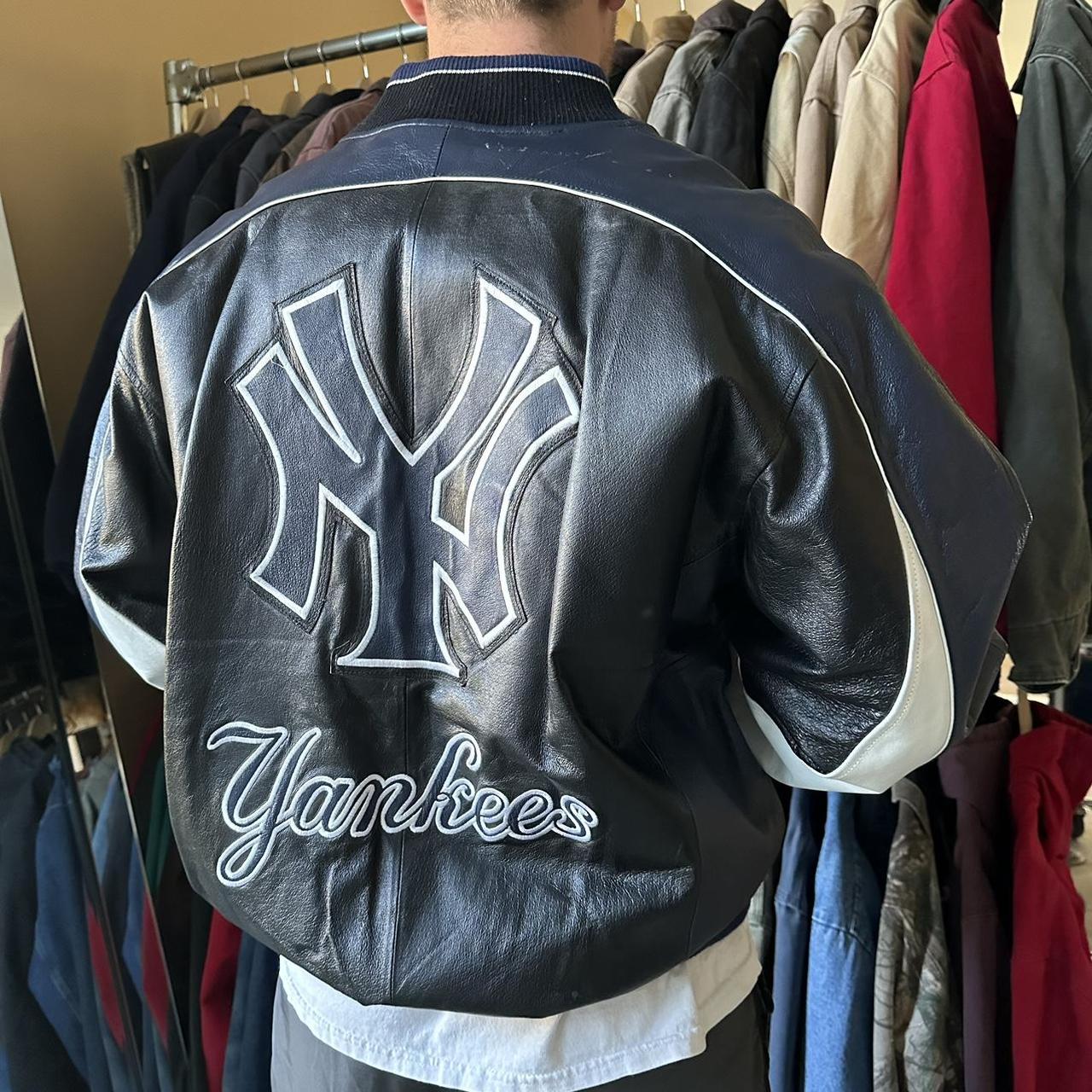 Vintage New York Yankees Leather Jacket - XL