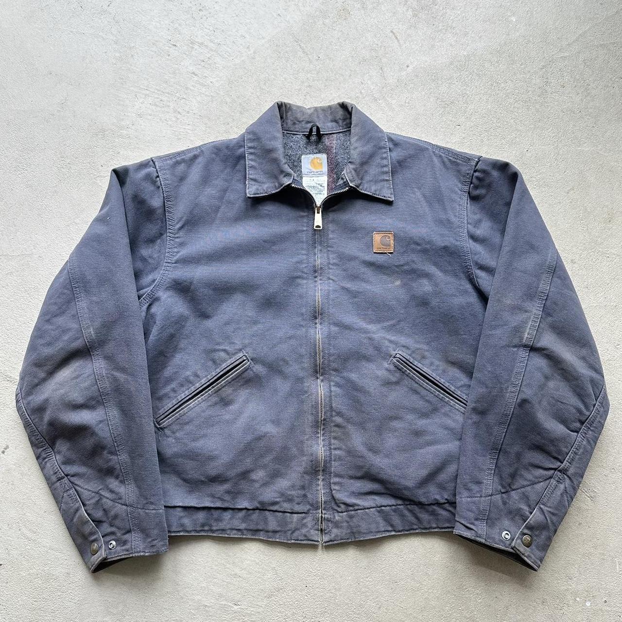 Vintage Carhartt Faded Navy Detroit Jacket - L