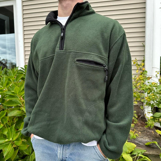 Vintage Green Pullover Fleece - XL