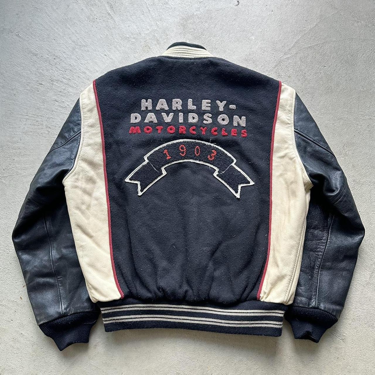 Vintage Harley Davidson Bomber Jacket - M