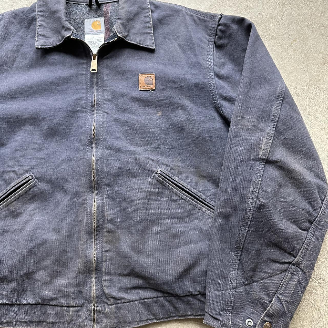 Vintage Carhartt Faded Navy Detroit Jacket - L