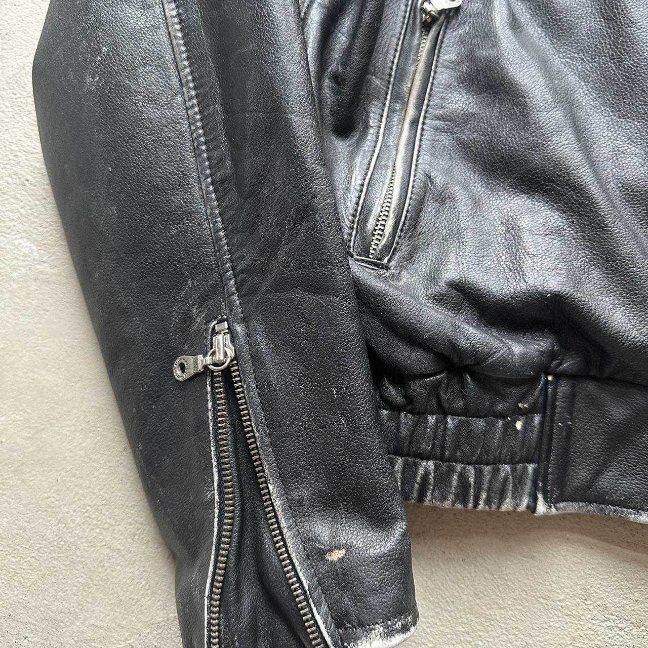 Vintage Harley Davidson Leather Motorcycle Jacket - M