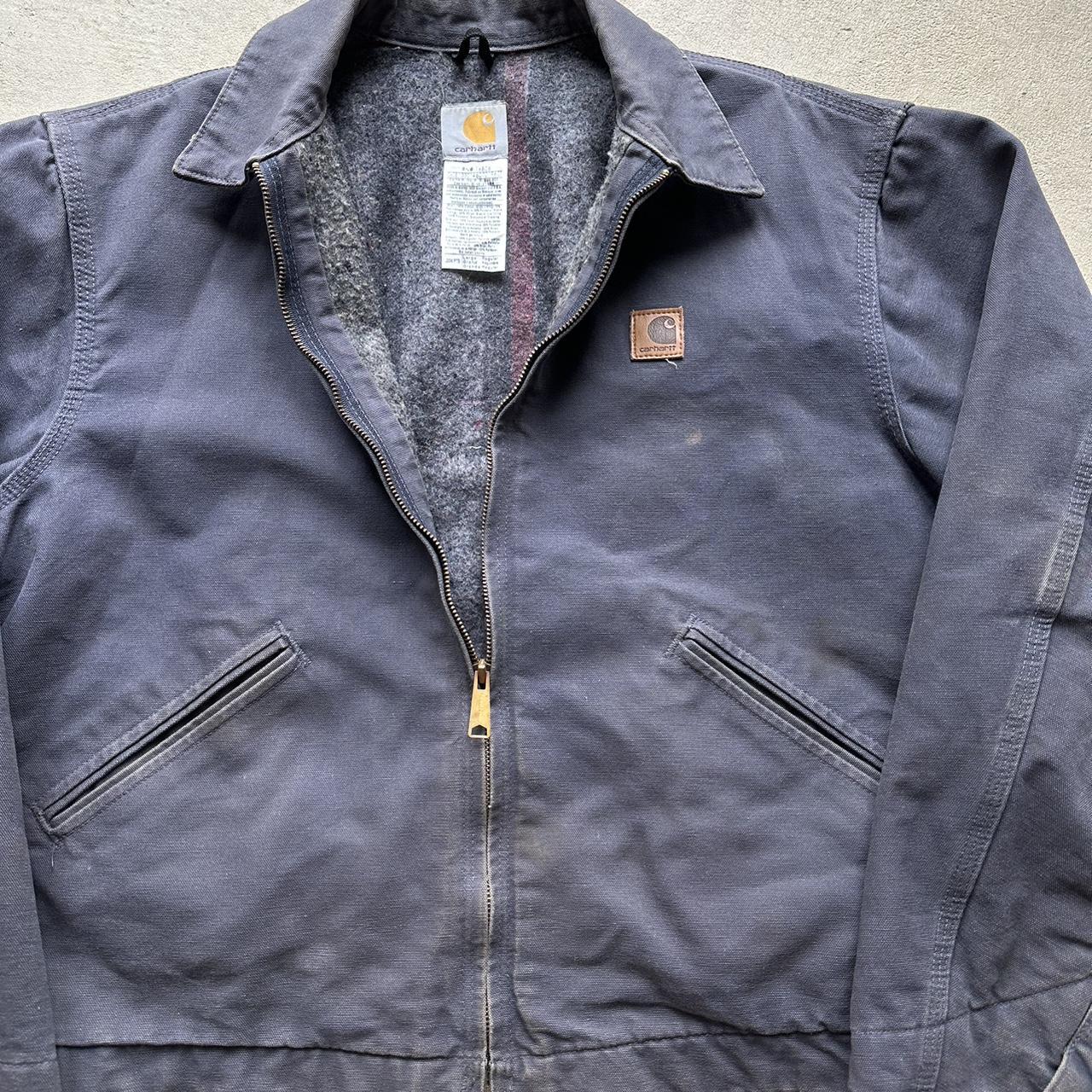 Vintage Carhartt Faded Navy Detroit Jacket - L