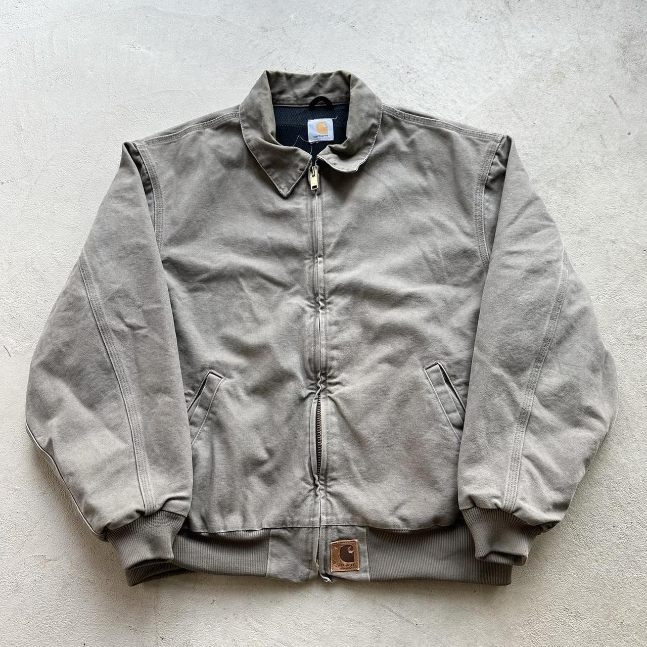 Vintage Carhartt Faded Grey Santa Fe Style Jacket - XL