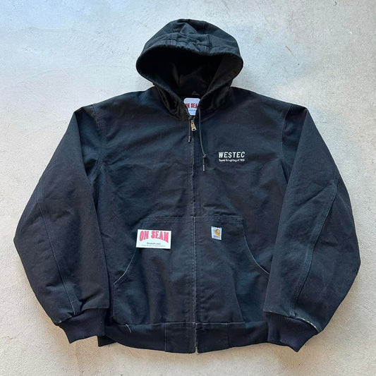 Vintage Carhartt Black Hooded Jacket - XL