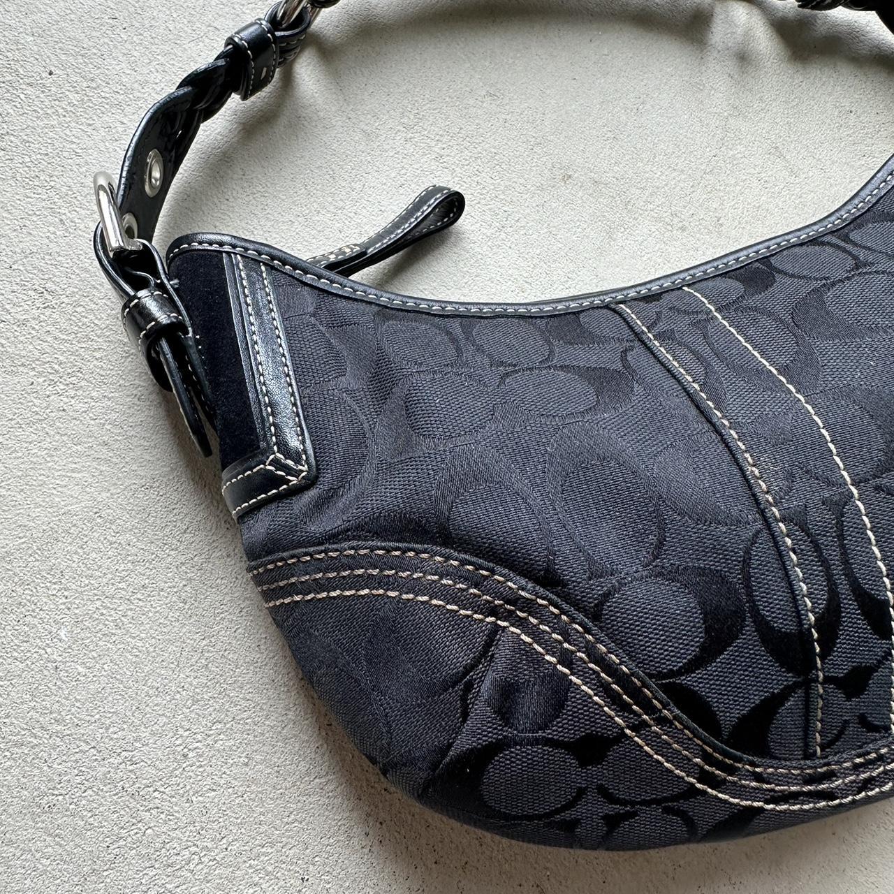 Vintage Y2K Coach Black Croissant Shoulder Bag