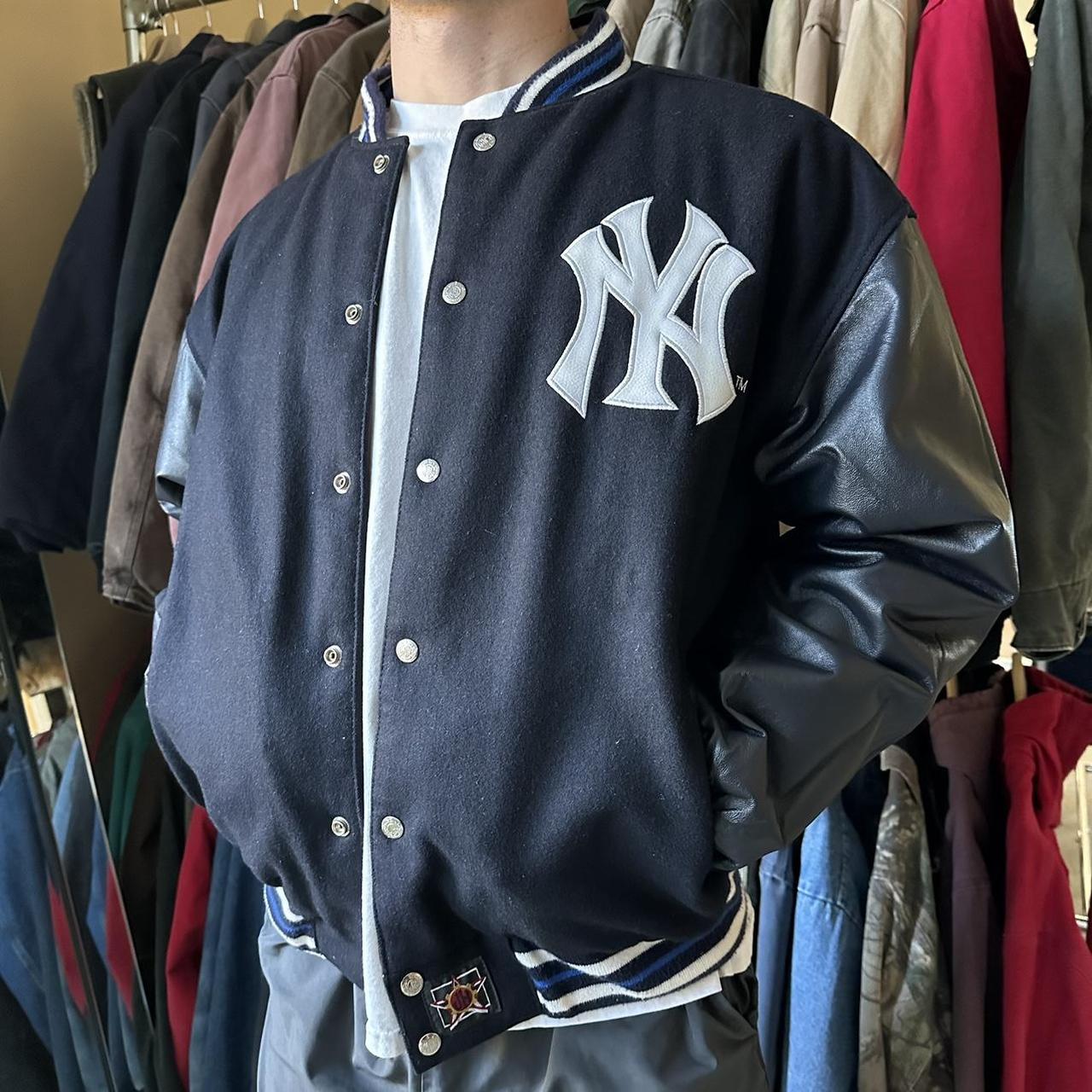 Vintage New York Yankees JH Designs Reversible Jacket - XL