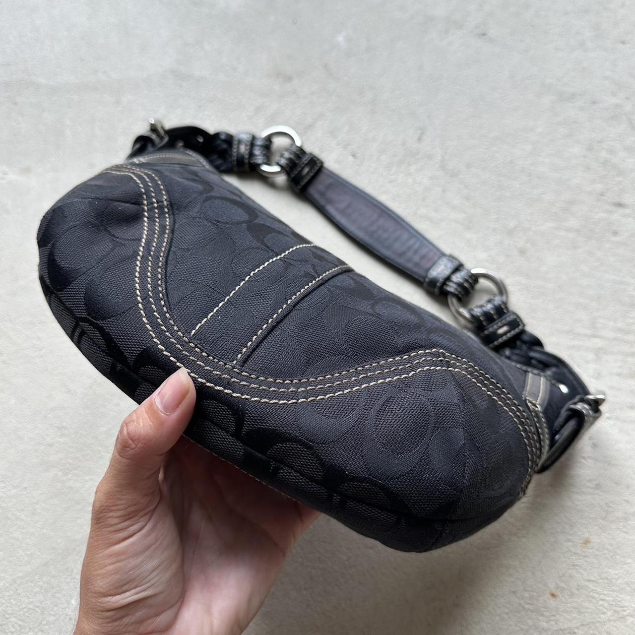 Vintage Y2K Coach Black Croissant Shoulder Bag