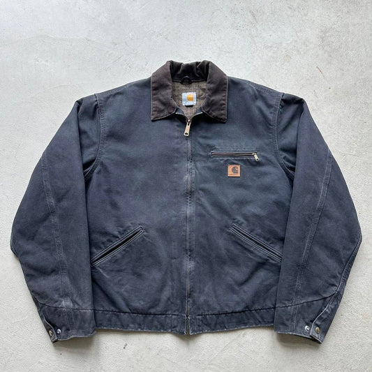 Vintage Carhartt Faded Black Detroit Jacket - L