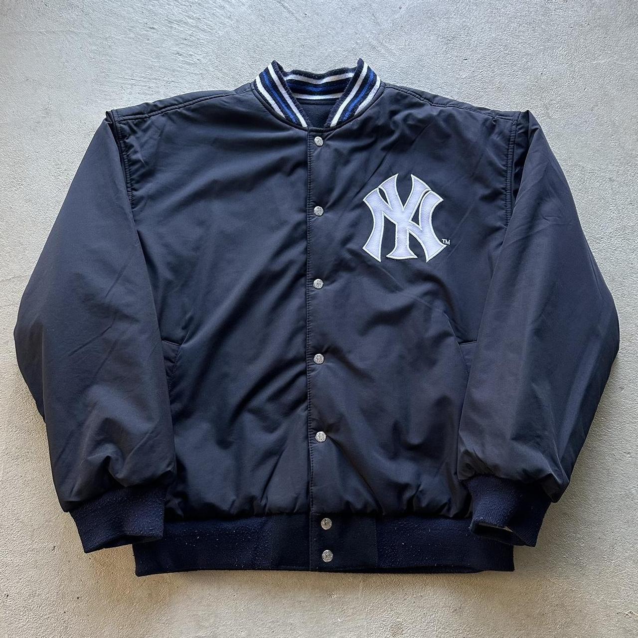 Vintage New York Yankees JH Designs Reversible Jacket - XL