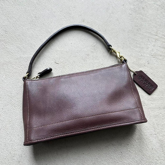 Vintage Y2K Coach Brown Leather Demi Style Shoulder Bag