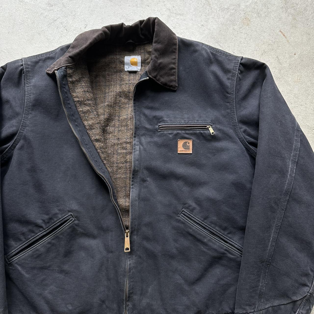 Vintage Carhartt Faded Black Detroit Jacket - L