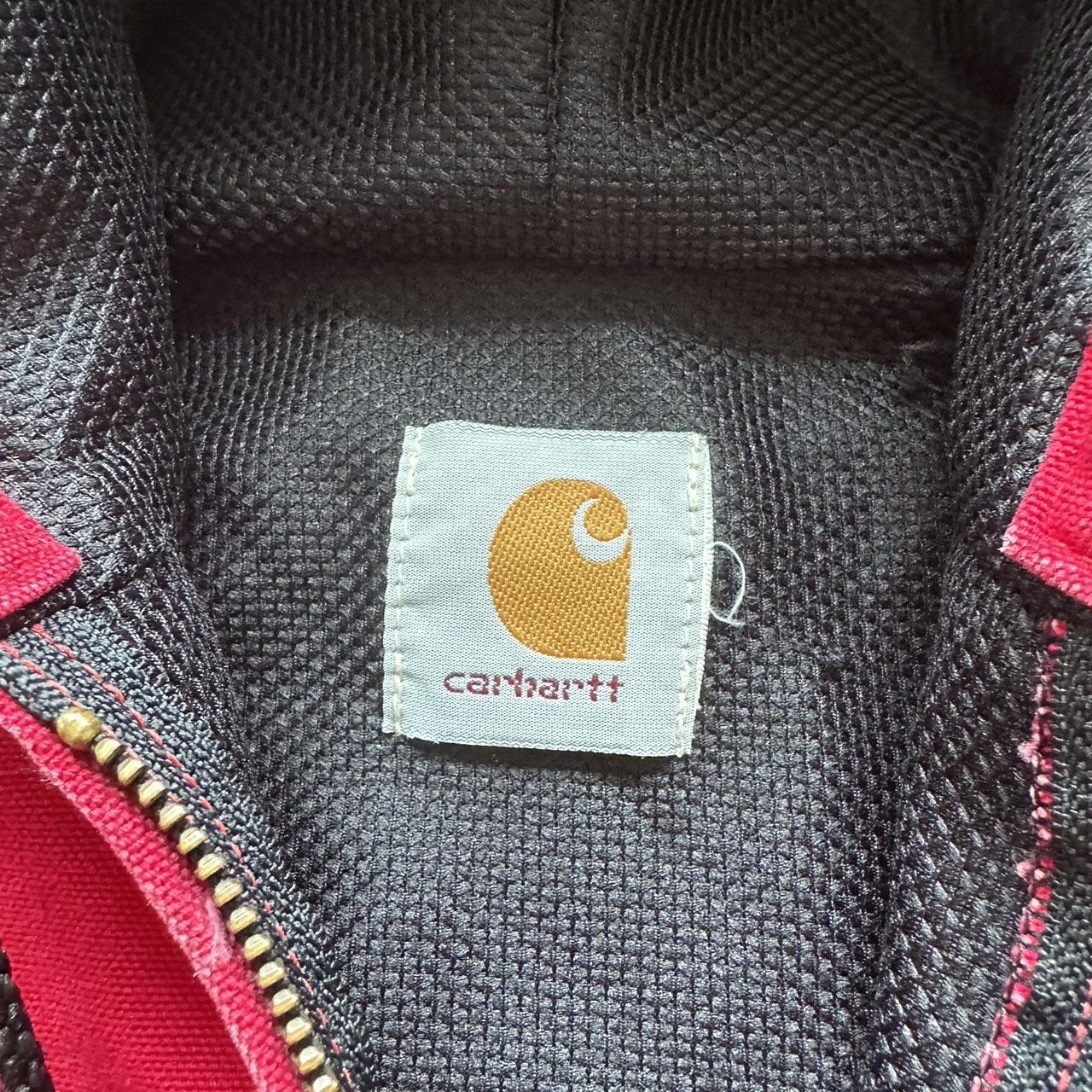 Vintage Carhartt Red Hooded Jacket - L