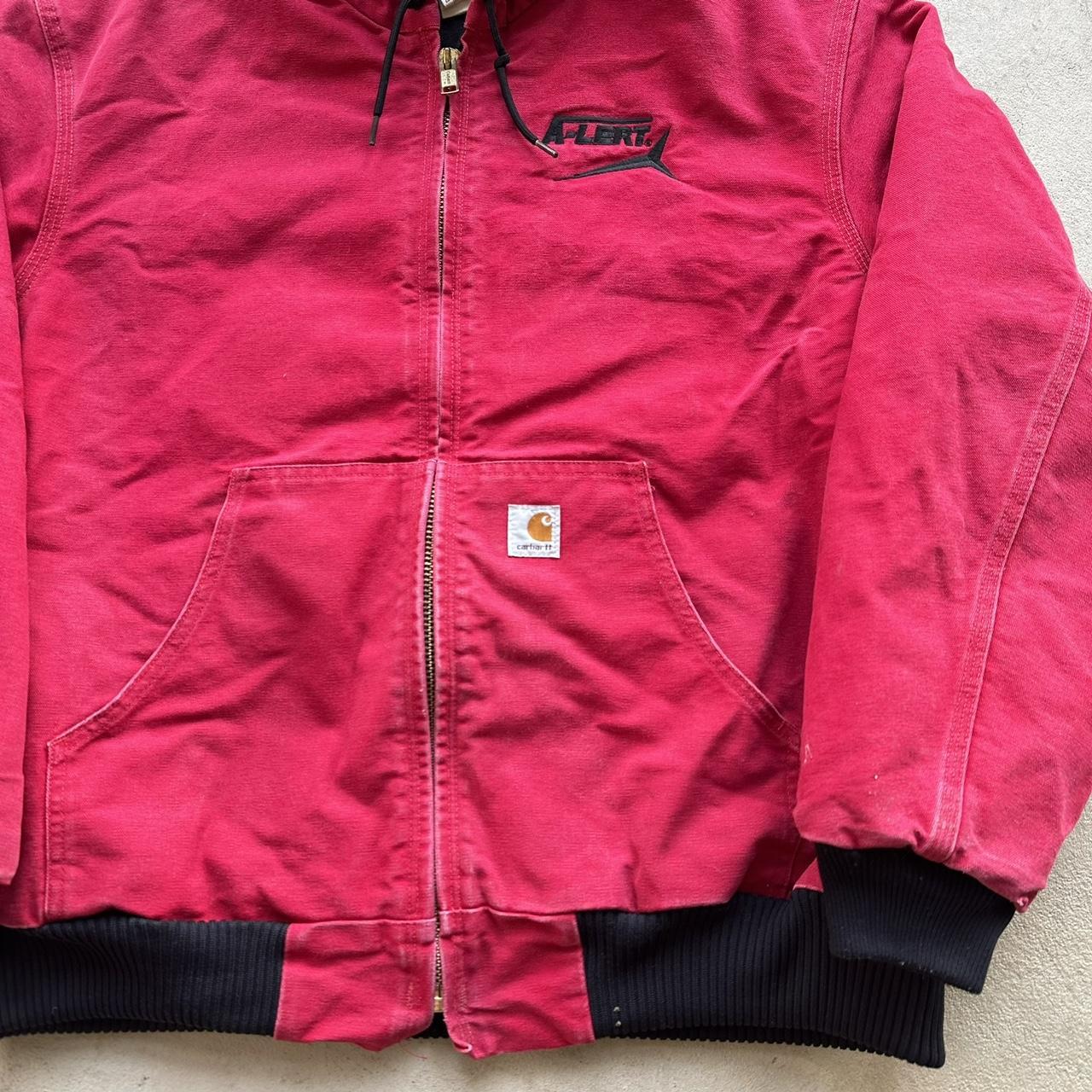 Vintage Carhartt Red Hooded Jacket - XL