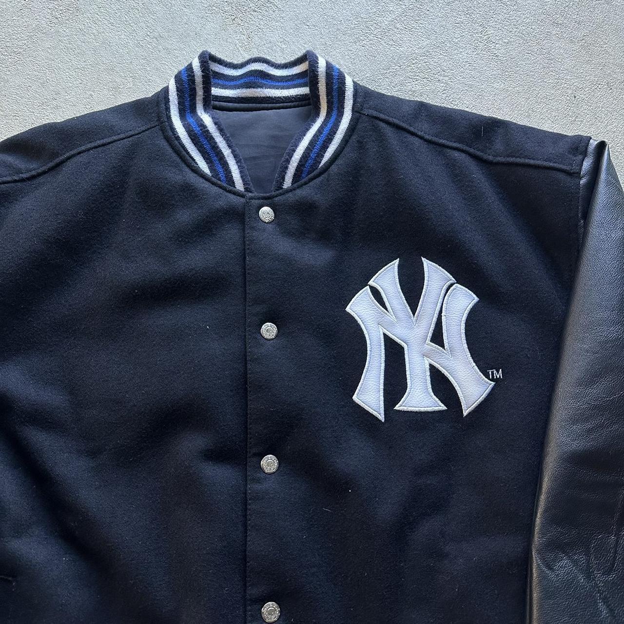 Vintage New York Yankees JH Designs Reversible Jacket - XL