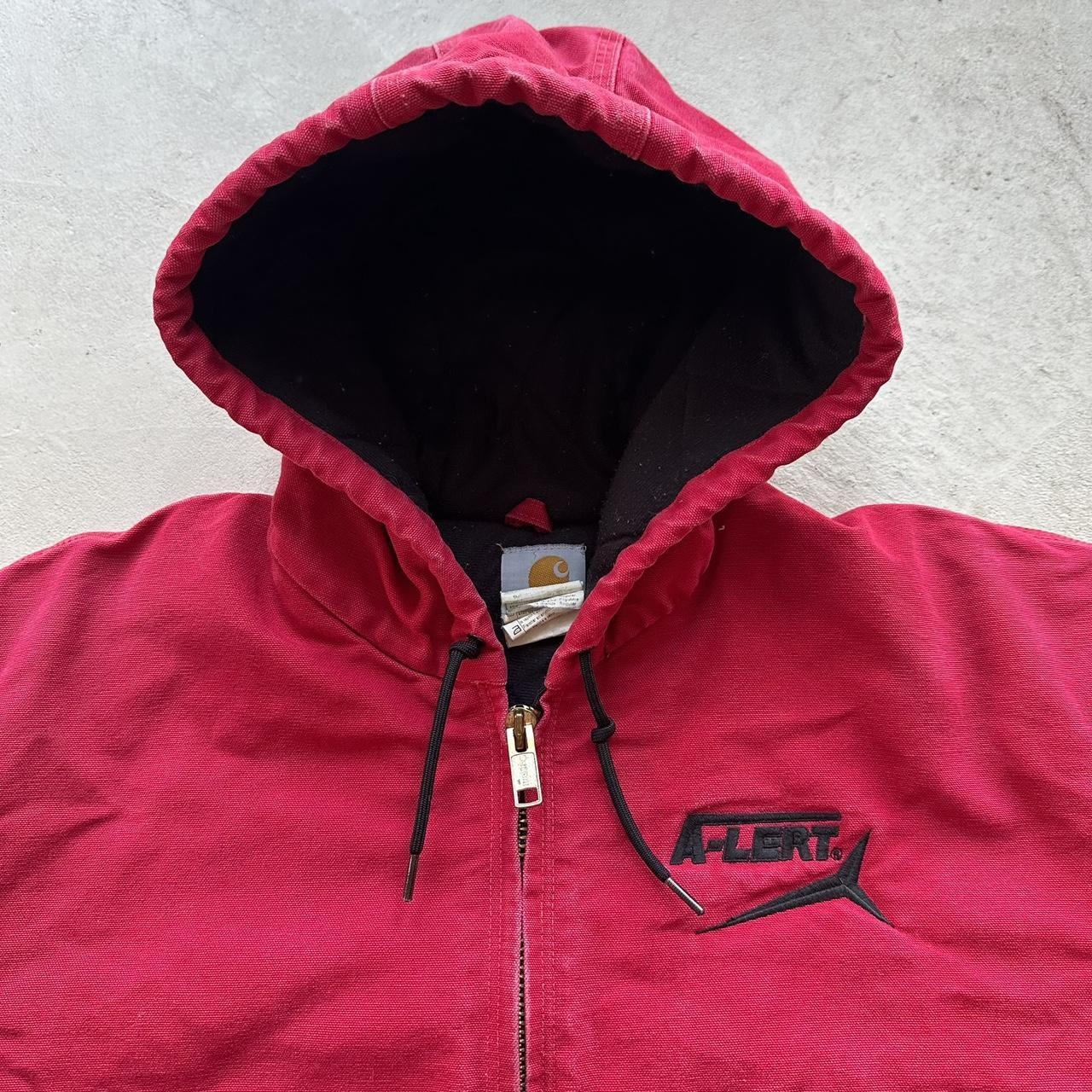 Vintage Carhartt Red Hooded Jacket - XL