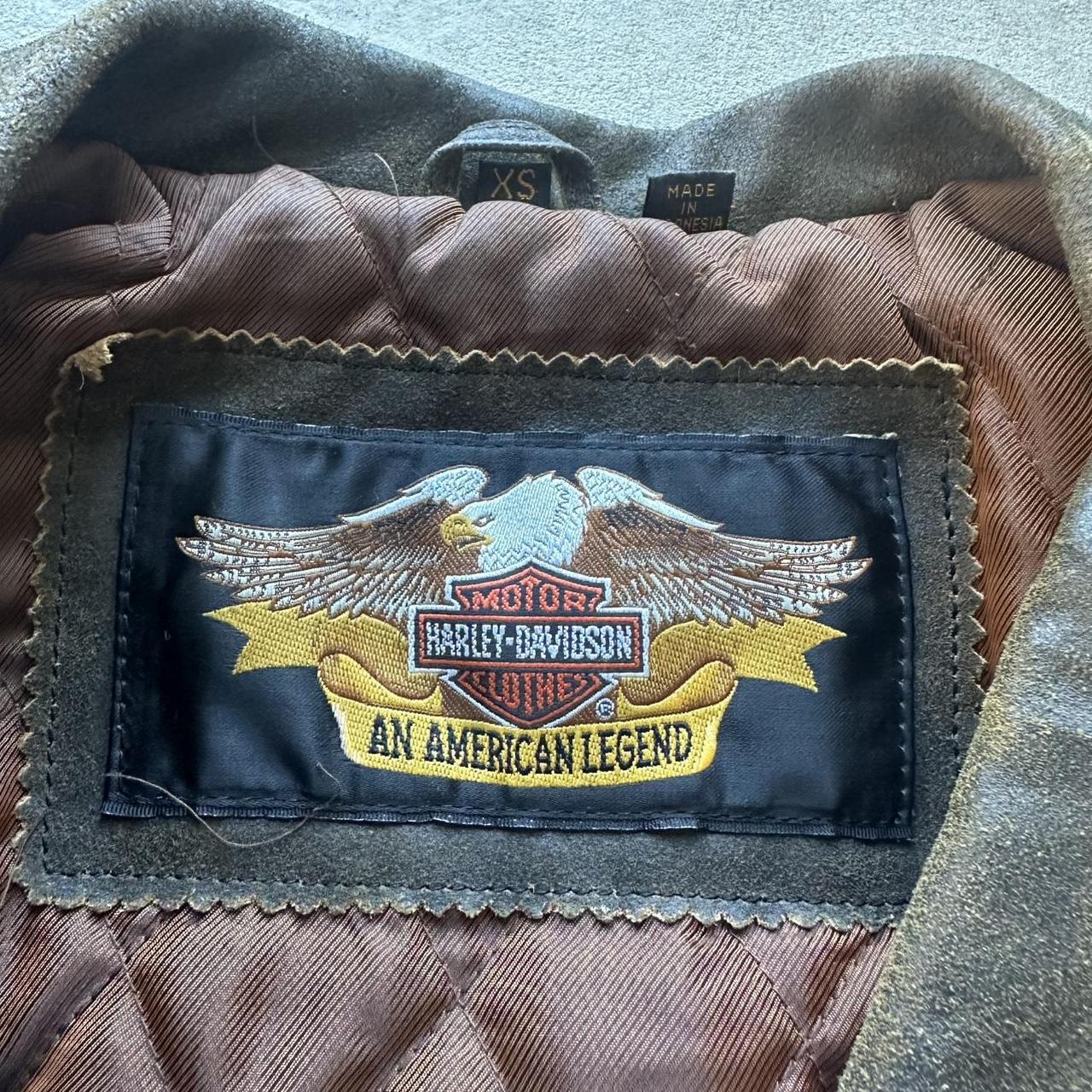 Vintage Harley Davidson Leather Motorcycle Jacket - XS