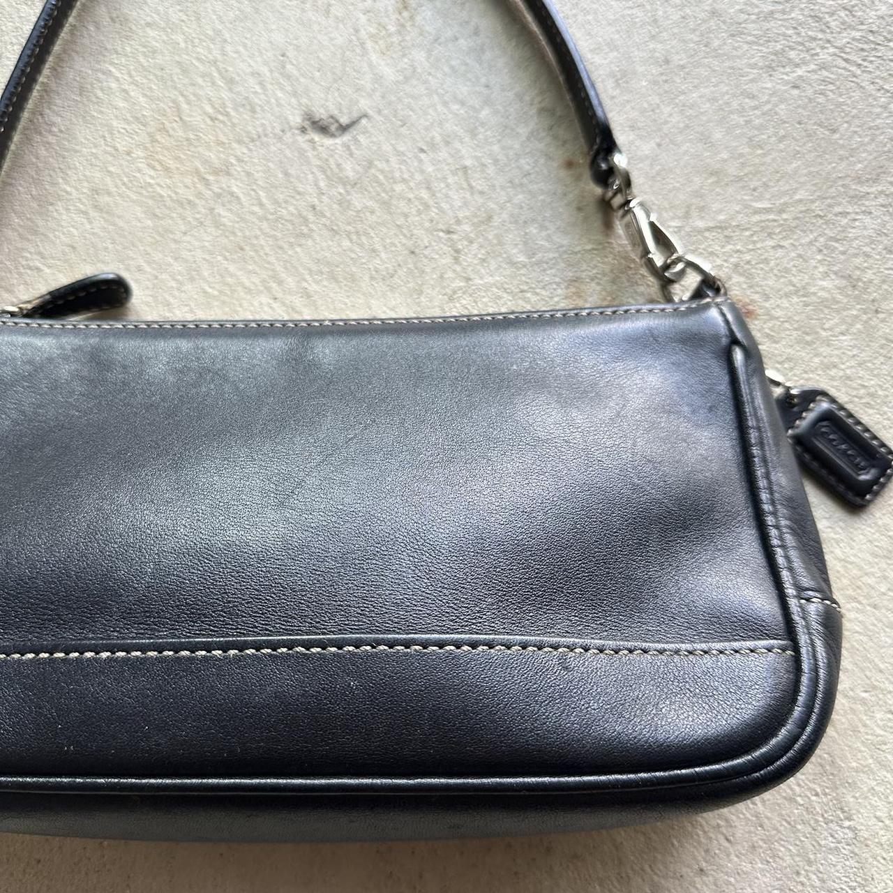 Vintage Y2K Coach Demi Black Leather Shoulder Bag