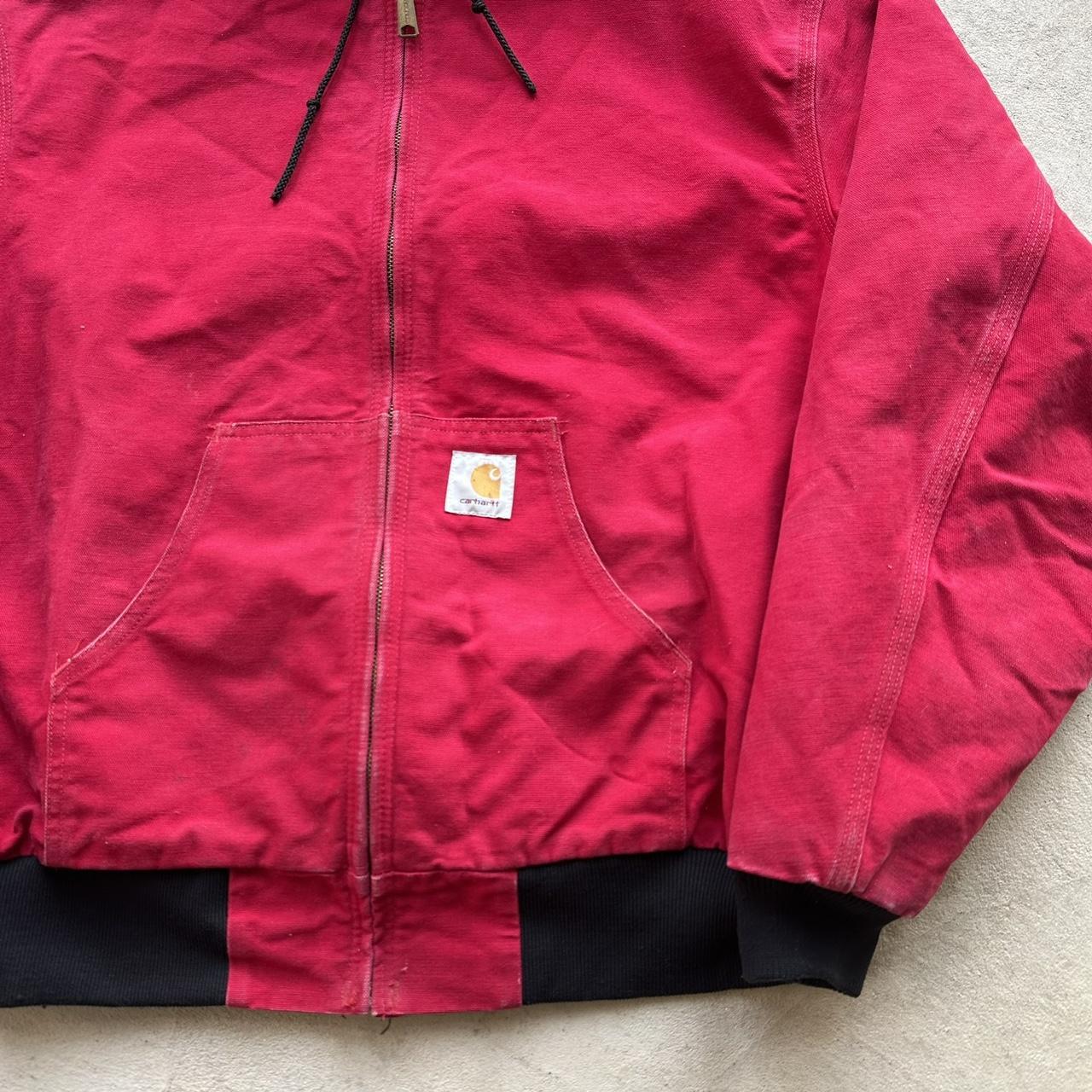 Vintage Carhartt Red Hooded Jacket - XL