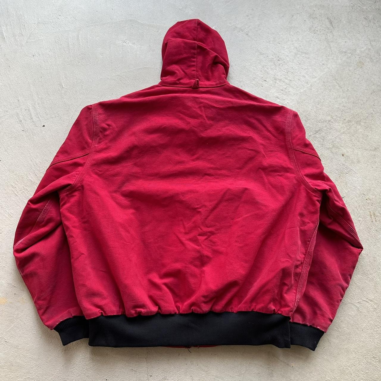 Vintage Carhartt Red Hooded Jacket - XL