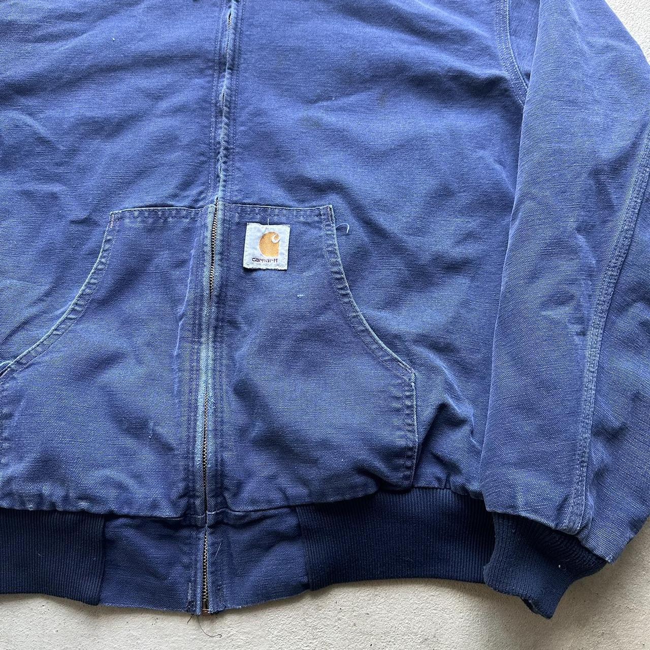 Vintage Carhartt Navy Hooded Jacket - BOXY L