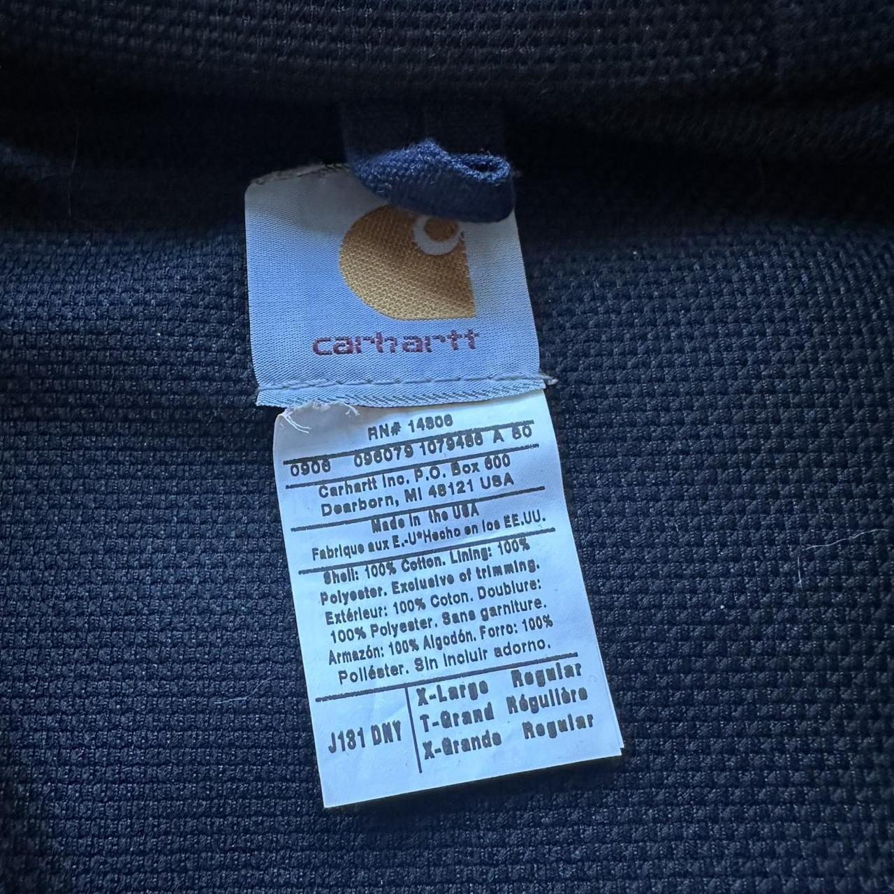 Carhartt Navy Hooded Jacket - XL