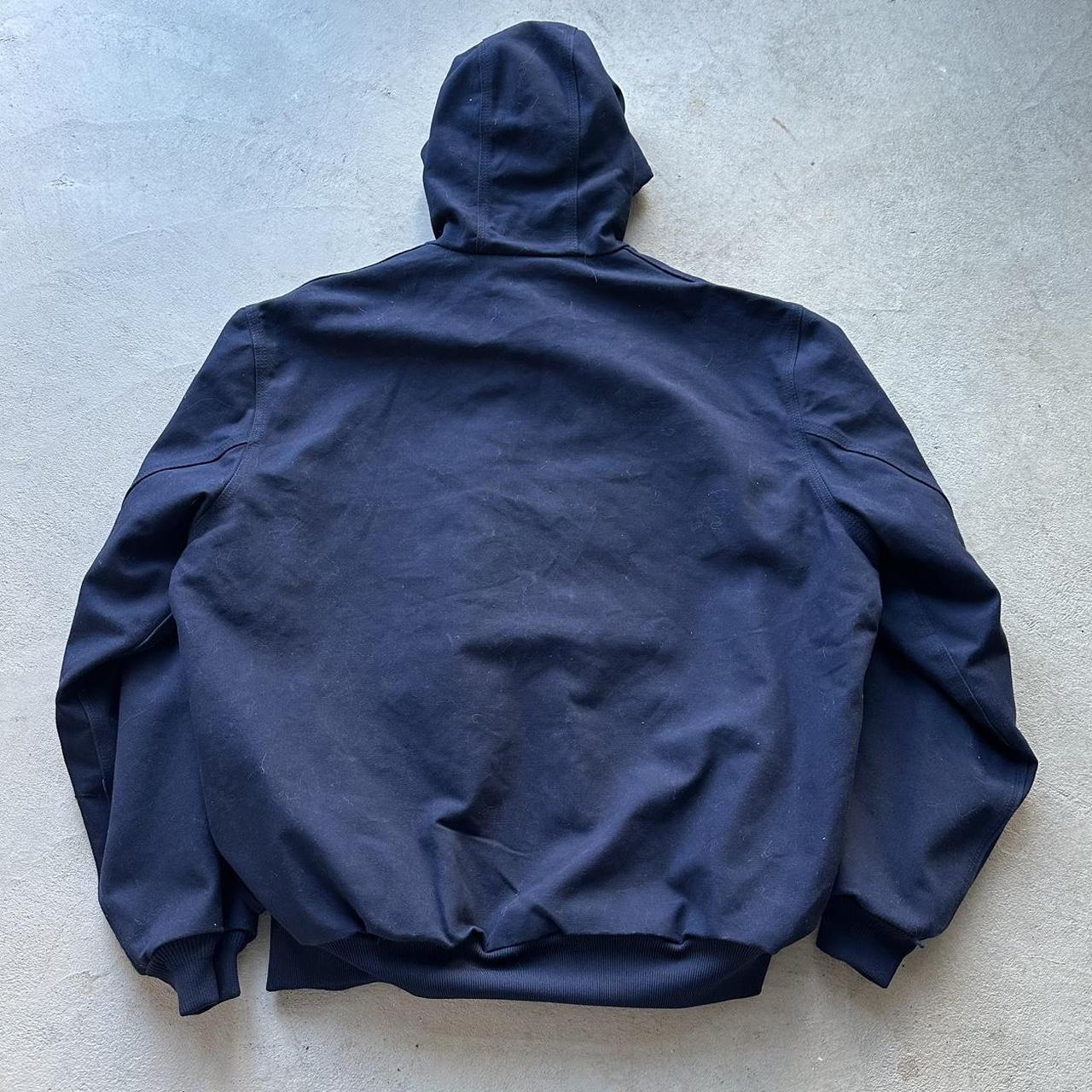 Carhartt Navy Hooded Jacket - XL