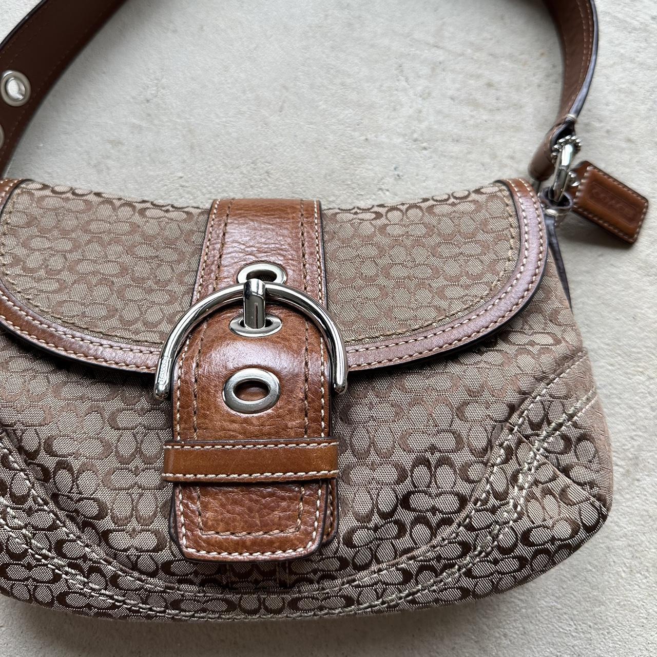 Vintage Y2K Coach Tan Mini Soho Shoulder Bag