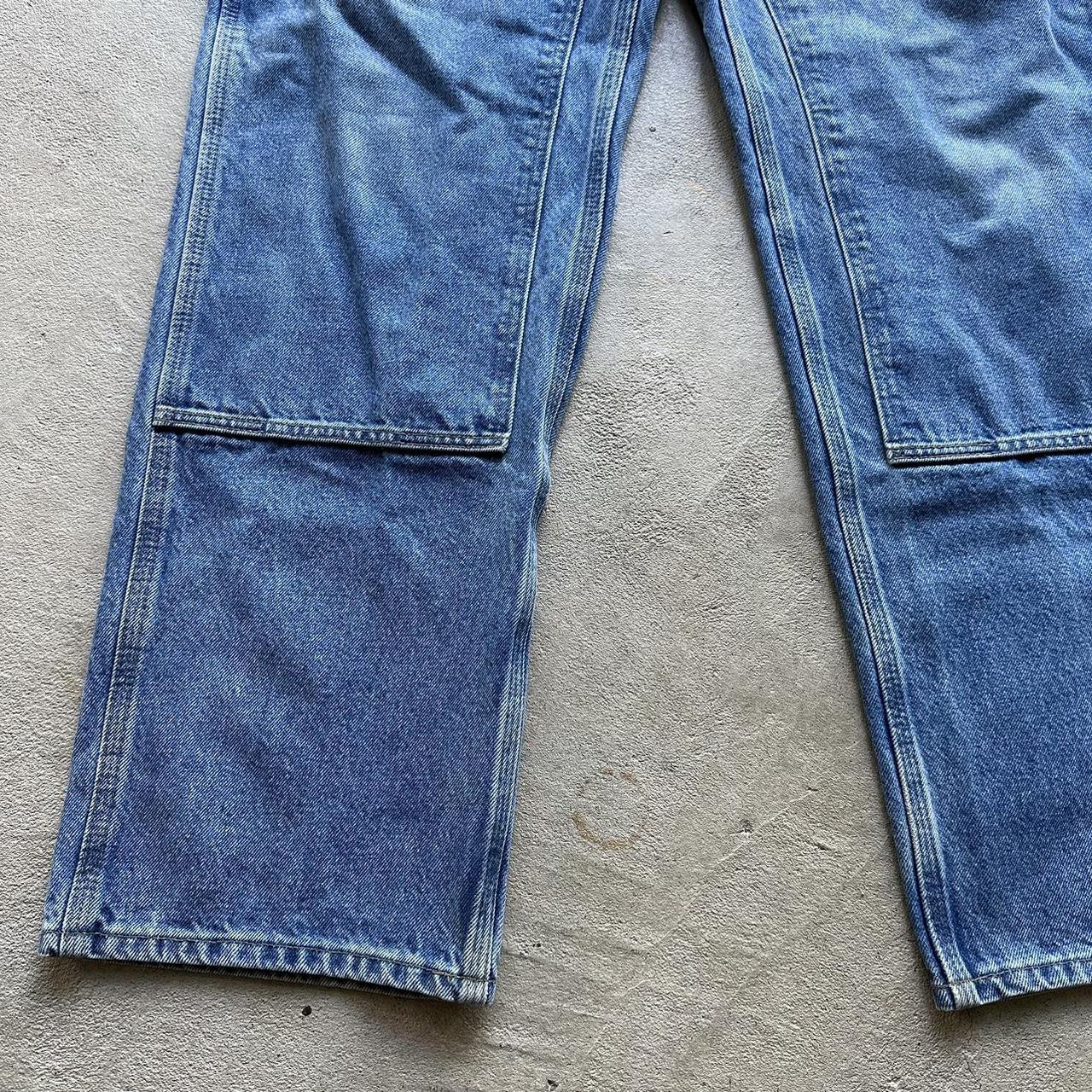 Vintage Carhartt Light Wash Double Knee Denim Pants - 35 x 34