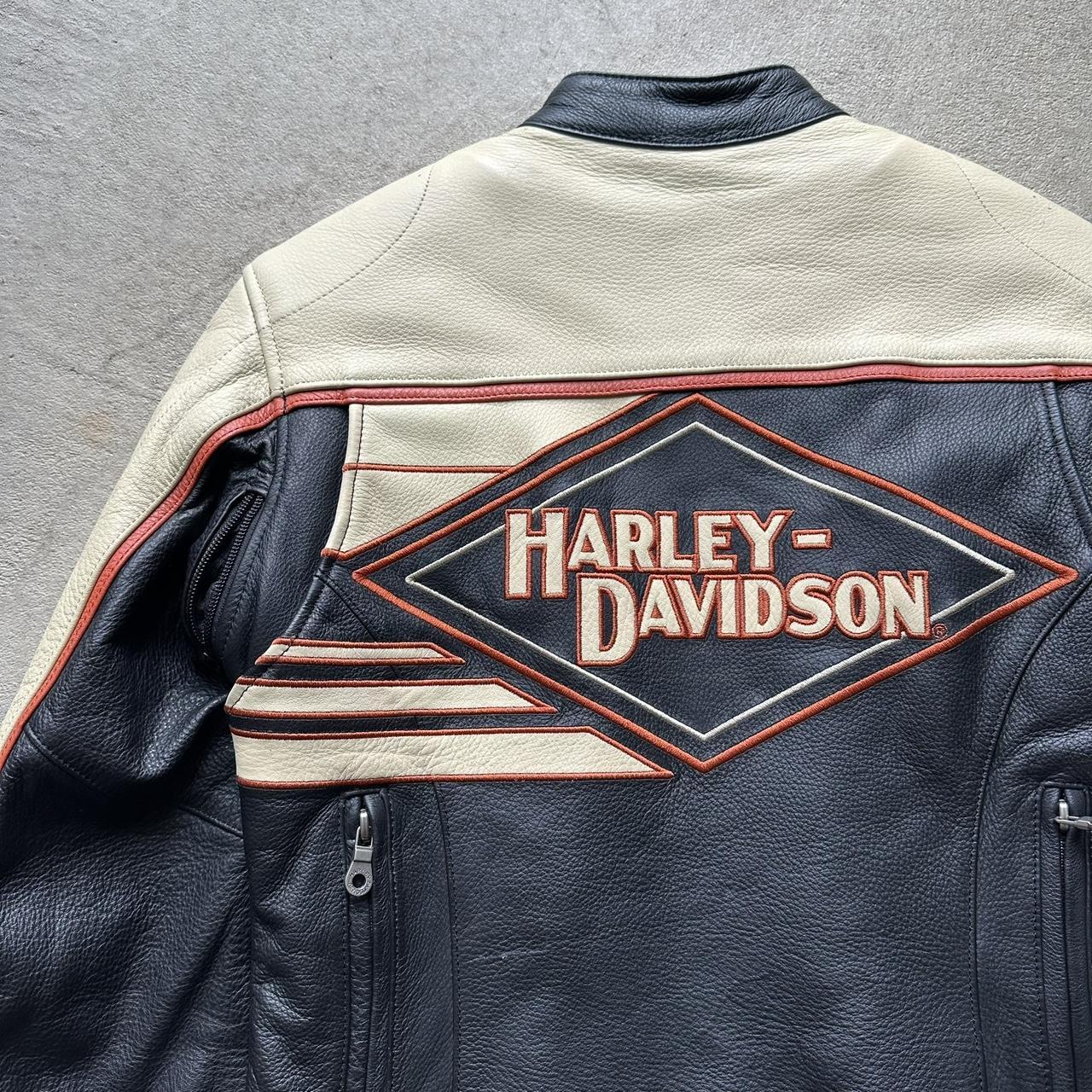 Vintage Harley Davidson Leather Motorcycle Jacket - S