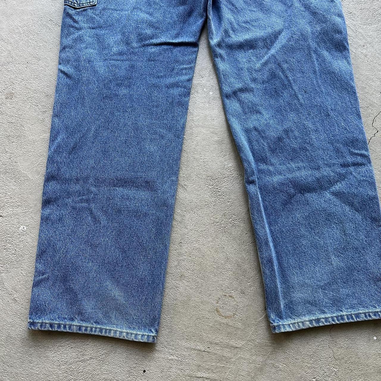 Vintage Carhartt Light Wash Double Knee Denim Pants - 35 x 34