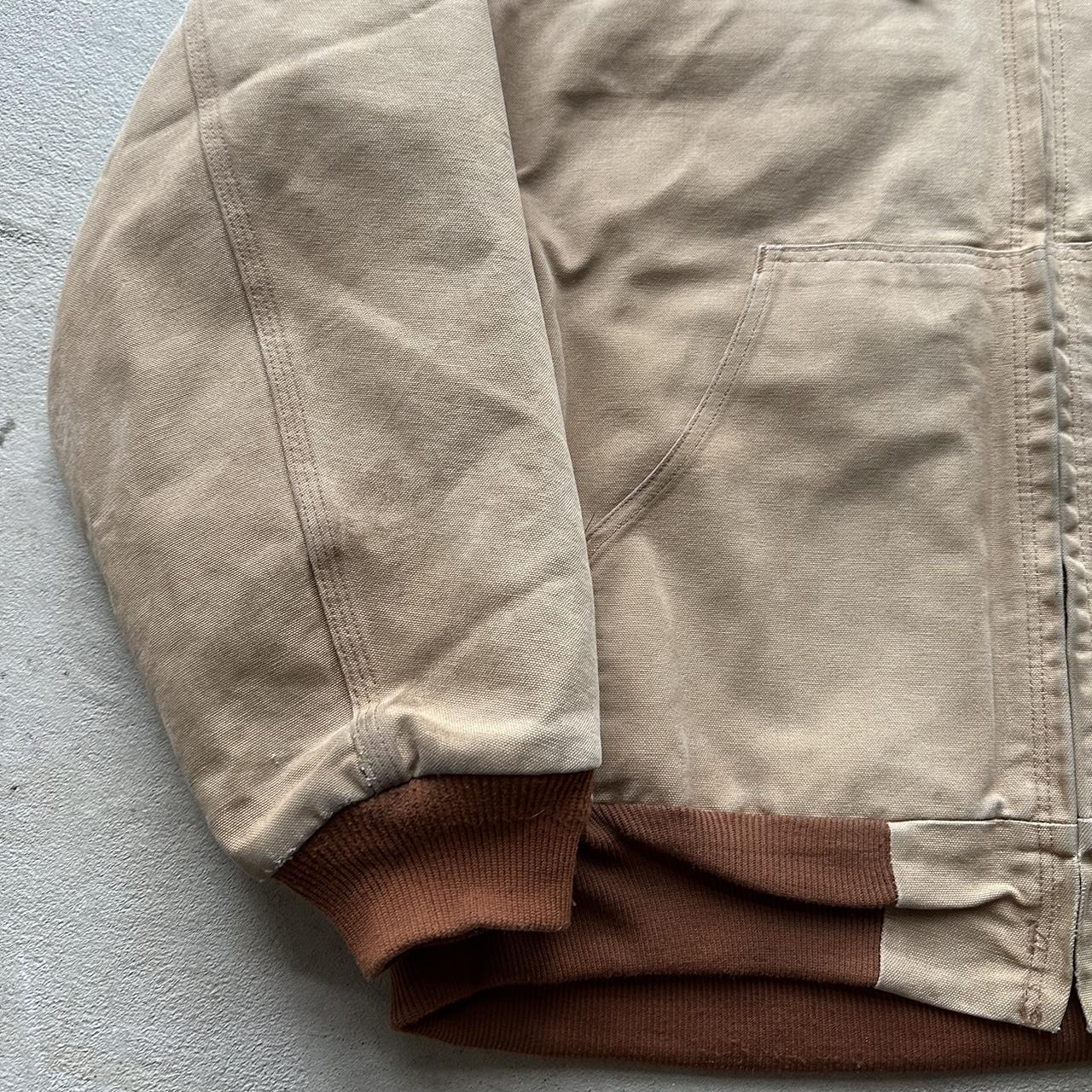 Vintage Carhartt Faded Tan Hooded Jacket - XL