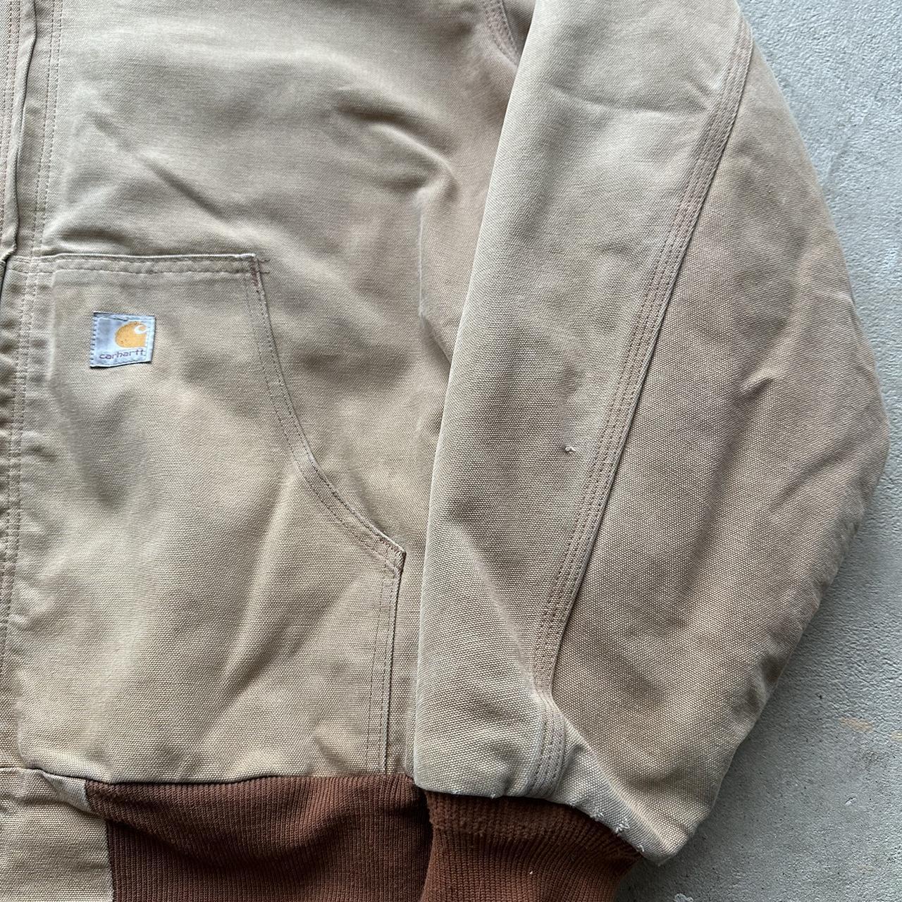 Vintage Carhartt Faded Tan Hooded Jacket - XL