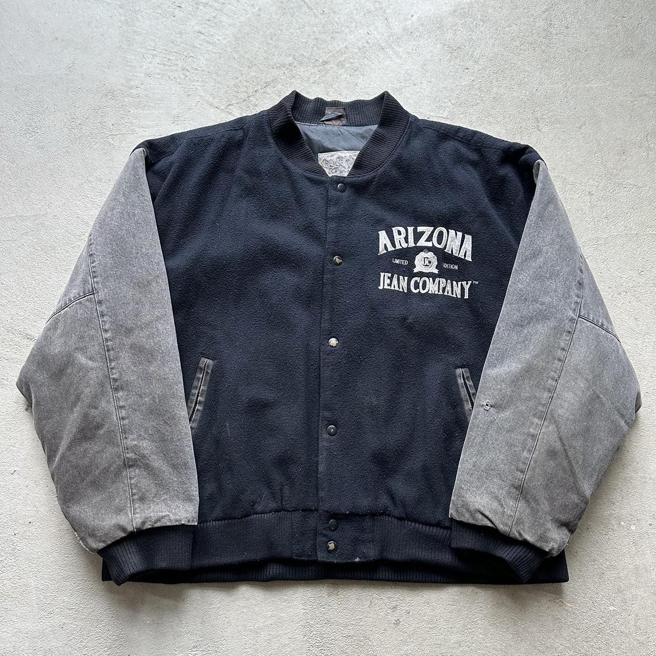 Vintage Arizona Black Bomber Jacket - XL