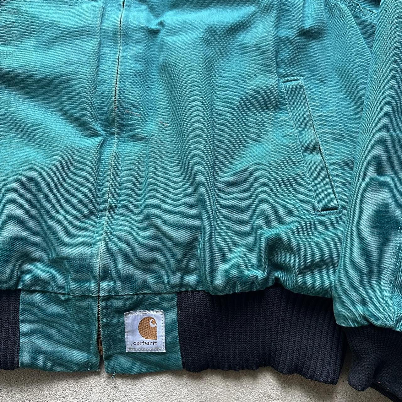 Rare Vintage Carhartt Aqua Blue Santa Fe Jacket -XL