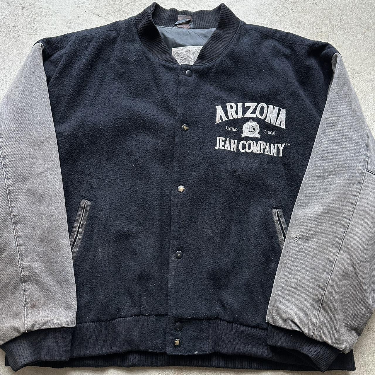 Vintage Arizona Black Bomber Jacket - XL