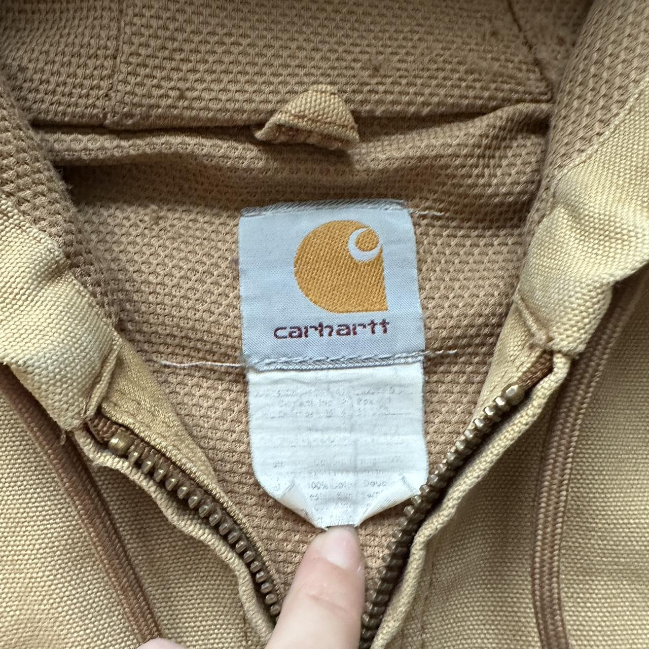 Vintage Carhartt Faded Tan Hooded Jacket - XL