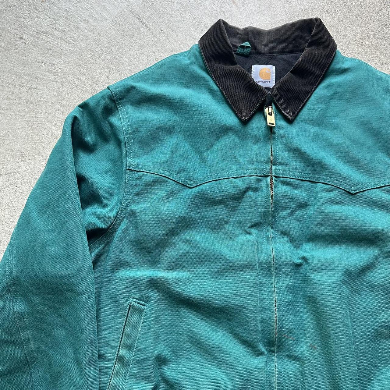 Rare Vintage Carhartt Aqua Blue Santa Fe Jacket -XL