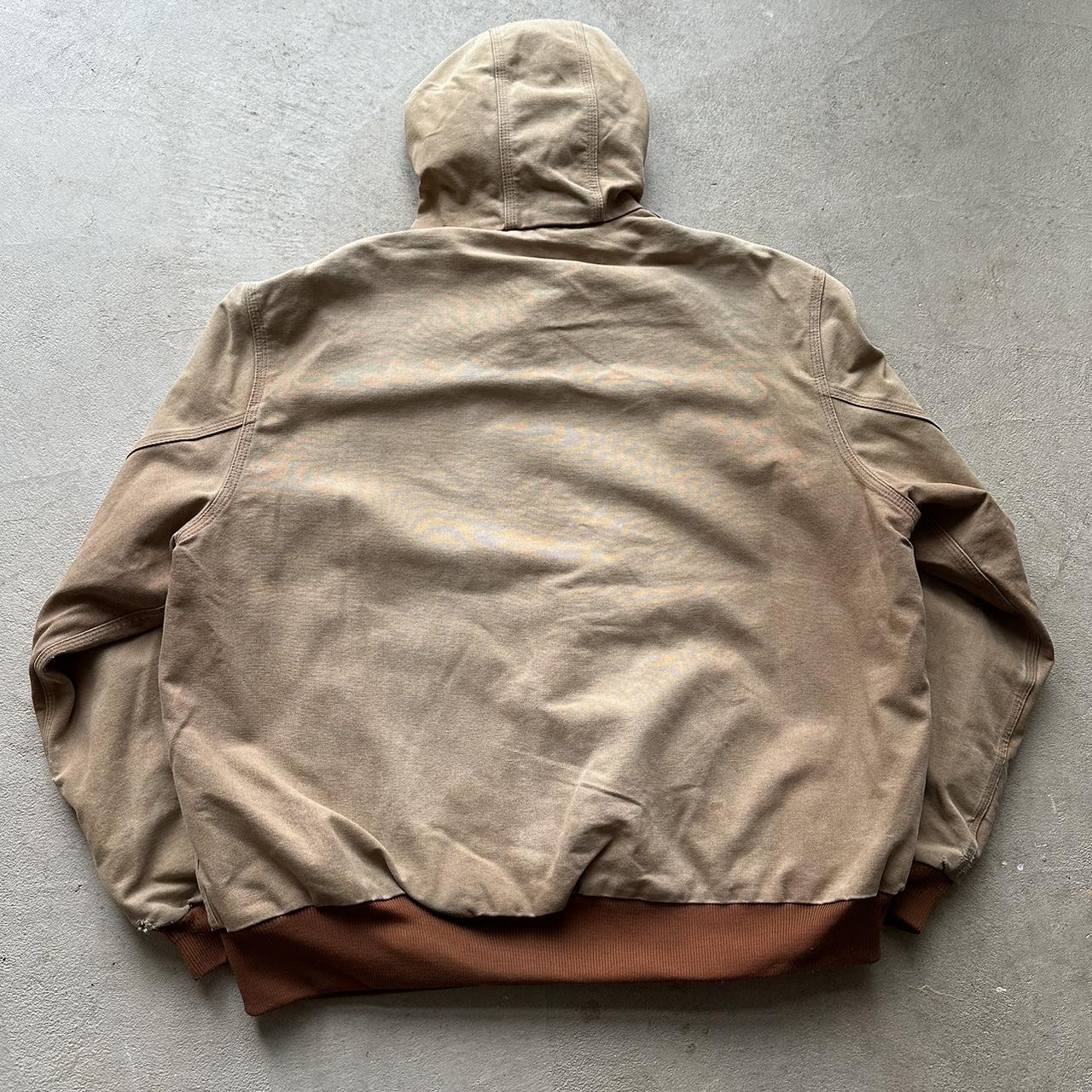 Vintage Carhartt Faded Tan Hooded Jacket - XL