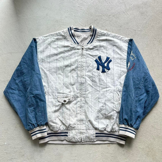 Vintage New York Yankees Mirage Reversible Jacket - XL