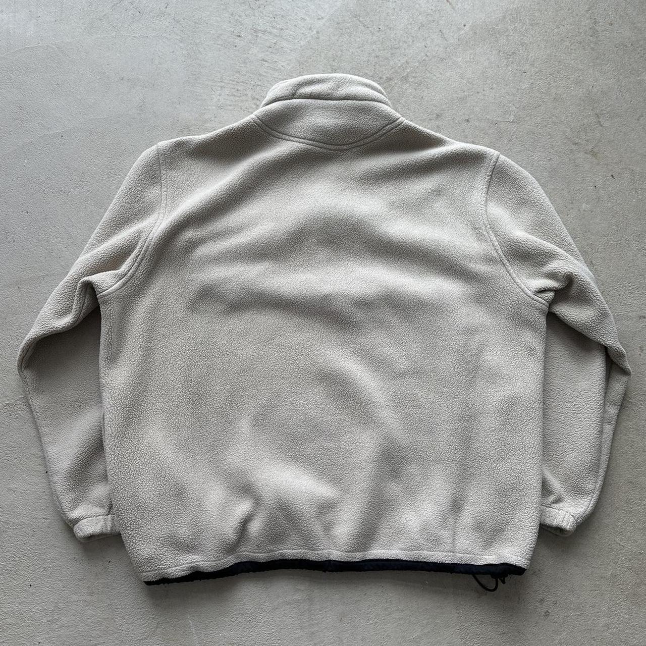 Vintage Beige Quarter Zip Fleece - XL