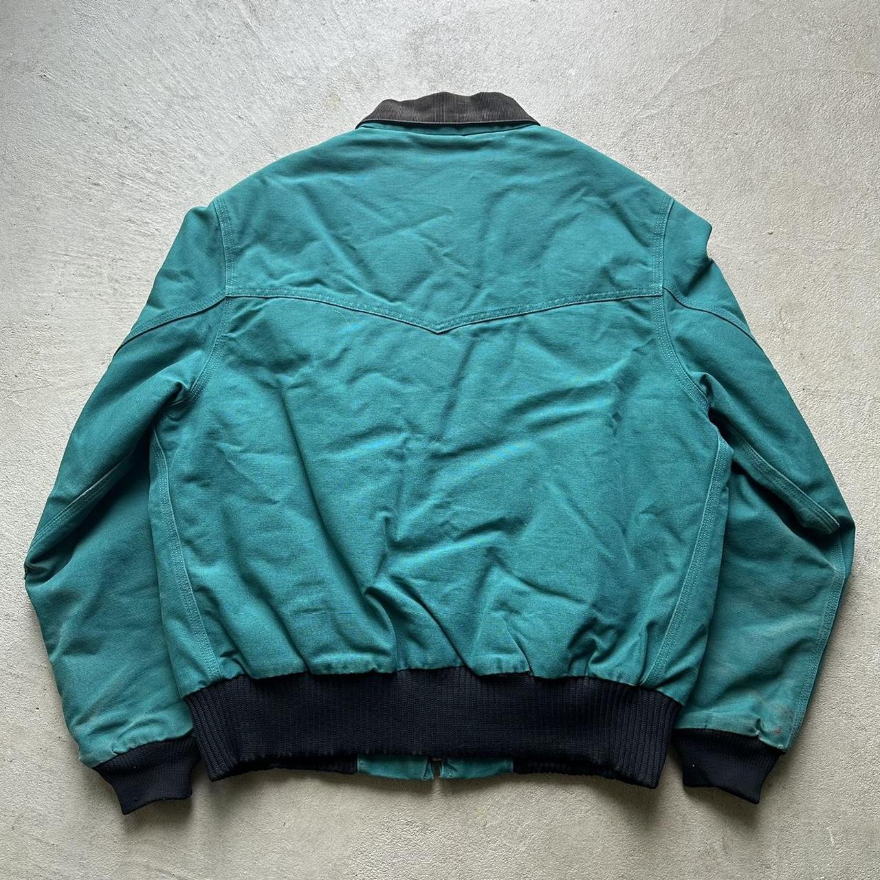 Rare Vintage Carhartt Aqua Blue Santa Fe Jacket -XL