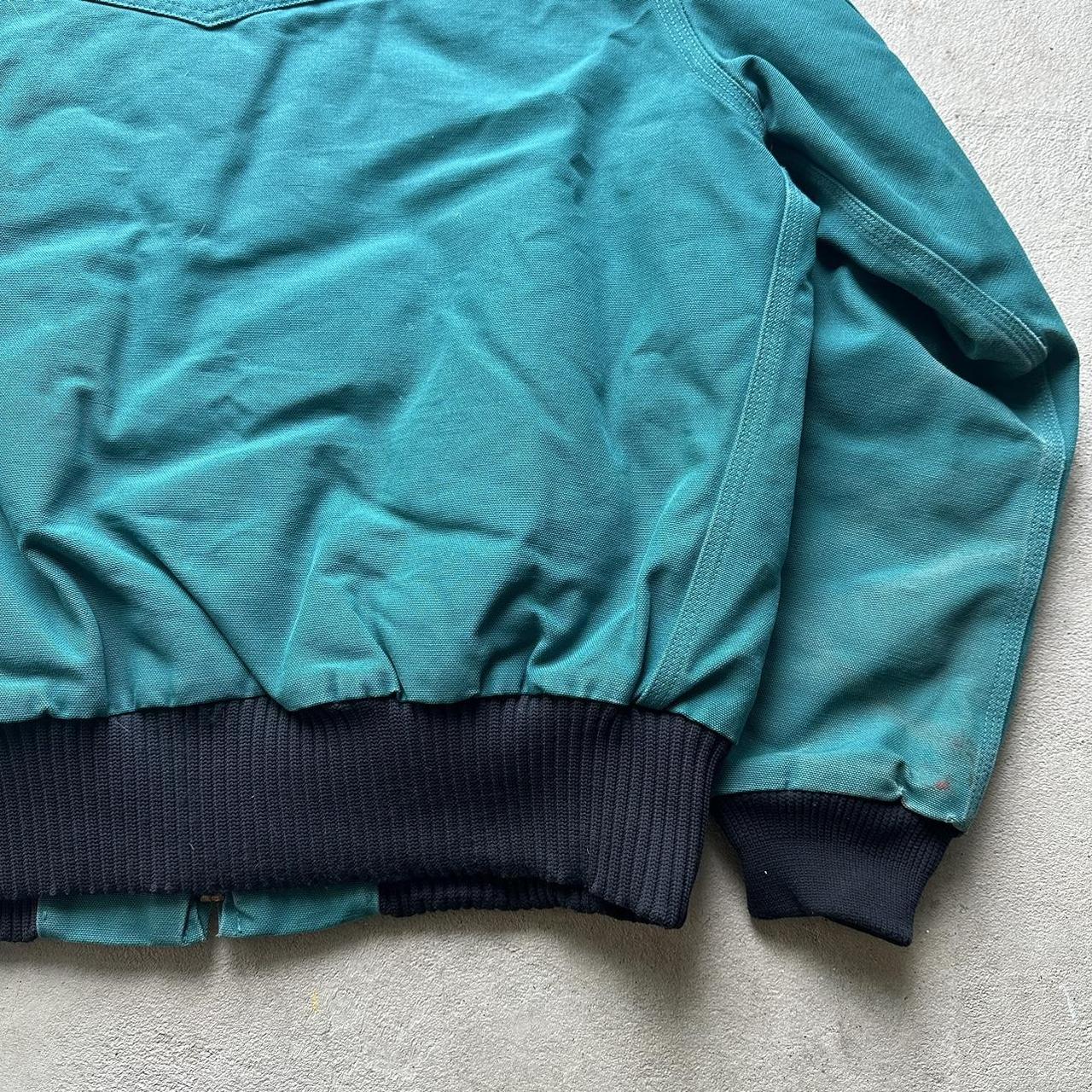 Rare Vintage Carhartt Aqua Blue Santa Fe Jacket -XL